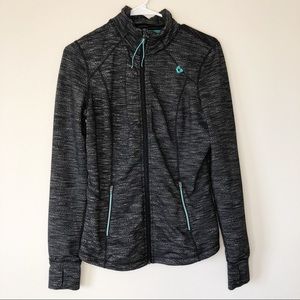 Tangerine Black and Gray Athletic Jacket